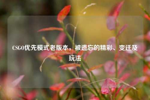 CSGO优先模式老版本，被遗忘的精彩、变迁及玩法