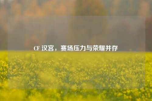 CF 汉宫，赛场压力与荣耀并存