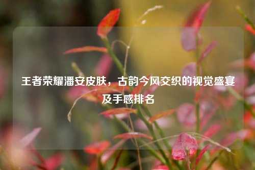 王者荣耀潘安皮肤,古韵今风交织的视觉盛宴及手感排名
