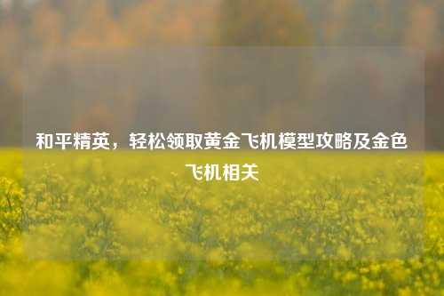 和平精英，轻松领取黄金飞机模型攻略及金色飞机相关