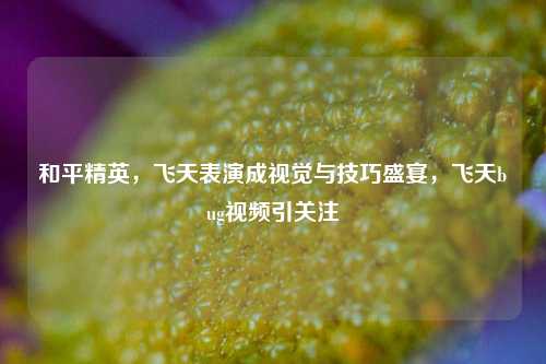 和平精英,飞天表演成视觉与技巧盛宴,飞天bug视频引关注