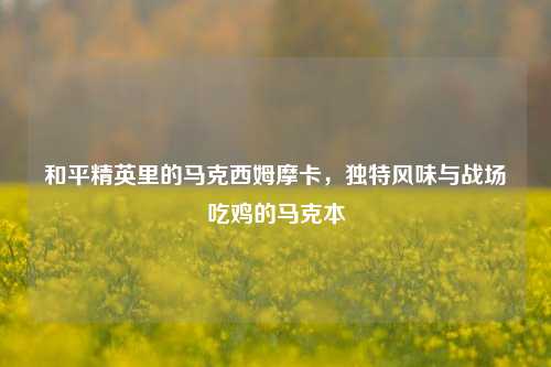 和平精英里的马克西姆摩卡,独特风味与战场吃鸡的马克本