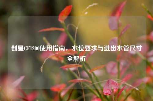创星CF1200使用指南，水位要求与进出水管尺寸全解析