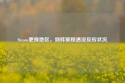 Steam更换地区,别样旅程遇没反应状况