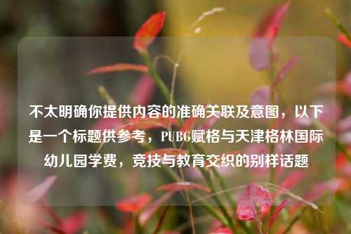 不太明确你提供内容的准确关联及意图，以下是一个标题供参考，PUBG赋格与天津格林国际幼儿园学费，竞技与教育交织的别样话题