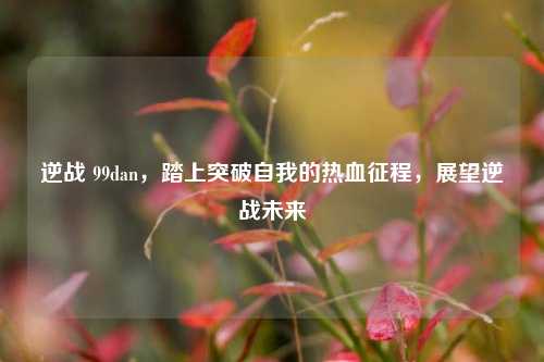 逆战 99dan,踏上突破自我的热血征程,展望逆战未来