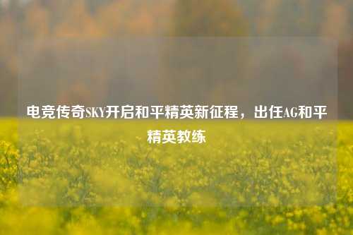 电竞传奇SKY开启和平精英新征程，出任AG和平精英教练
