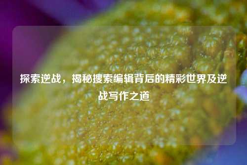 探索逆战，揭秘搜索编辑背后的精彩世界及逆战写作之道