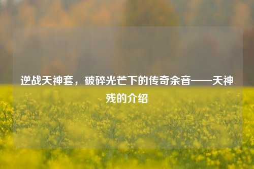 逆战天神套，破碎光芒下的传奇余音——天神残的介绍