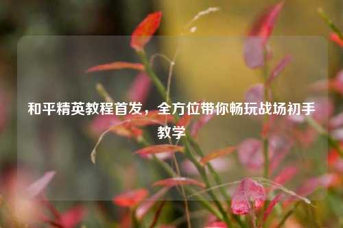 和平精英教程首发，全方位带你畅玩战场初手教学